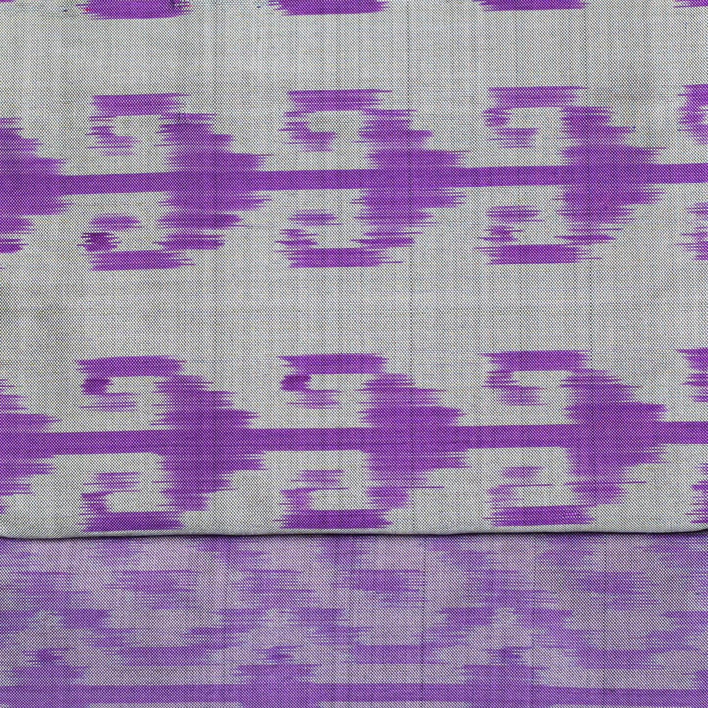 Bibhu Mohapatra Iris Purple with Silver Mulberry Silk Pochampally Ikat Saree Ikatan