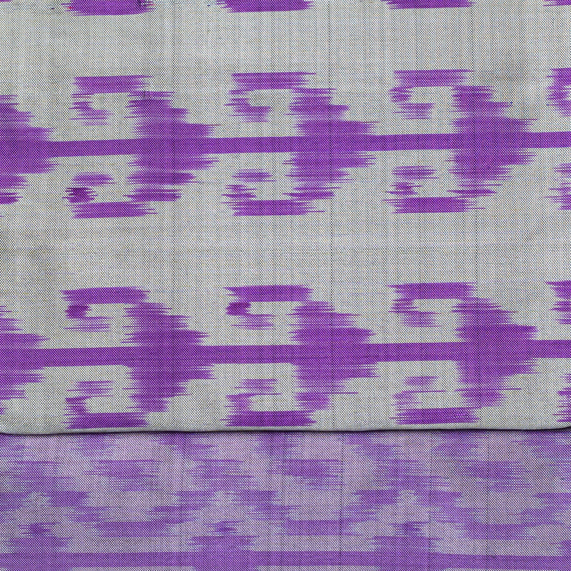 Bibhu Mohapatra Iris Purple with Silver Mulberry Silk Pochampally Ikat Saree Ikatan