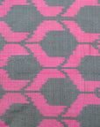Bibhu Mohapatra Pink & Grey Mulberry Silk Pochampally Ikat Saree