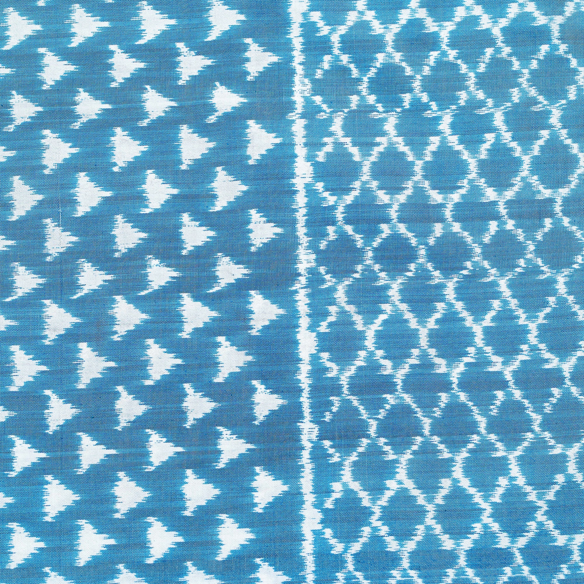 Bibhu Mohapatra Blue Mulberry Silk Pochampally Ikat Saree Ikatan