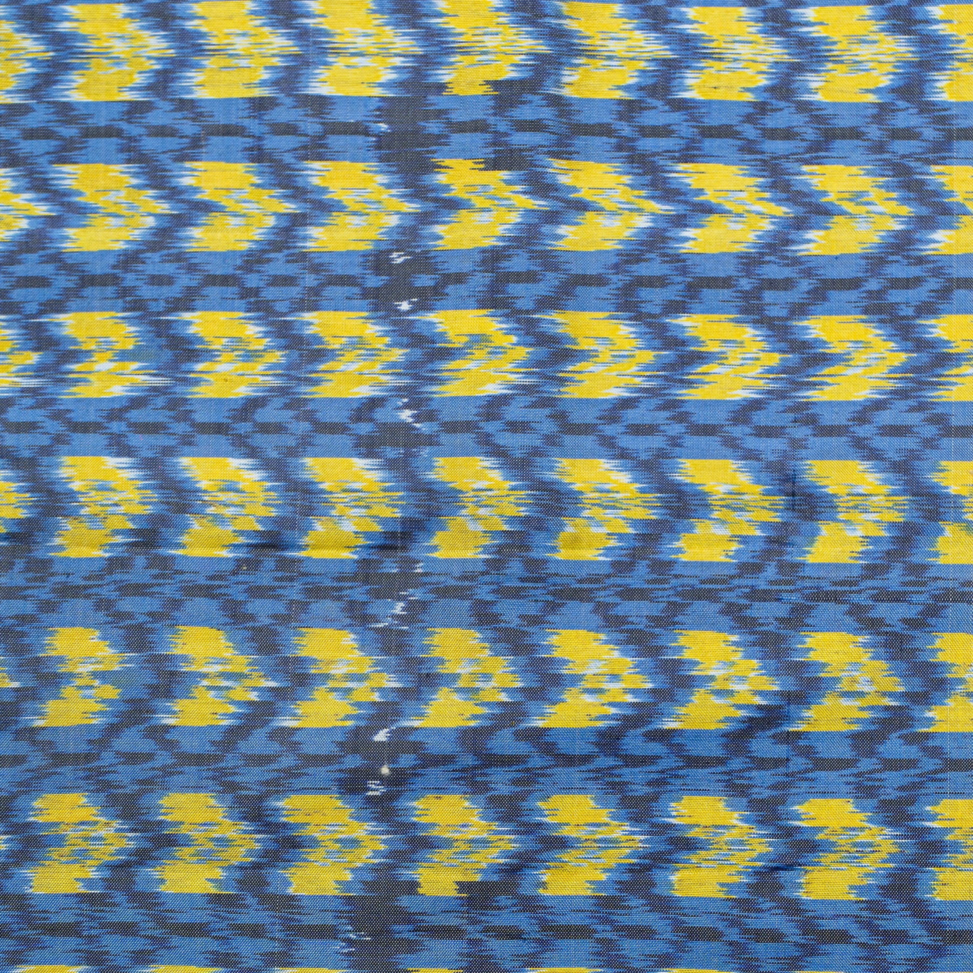 Bibhu Mohapatra Blue & Yellow Mulberry Silk Pochampally Ikat Saree Ikatan