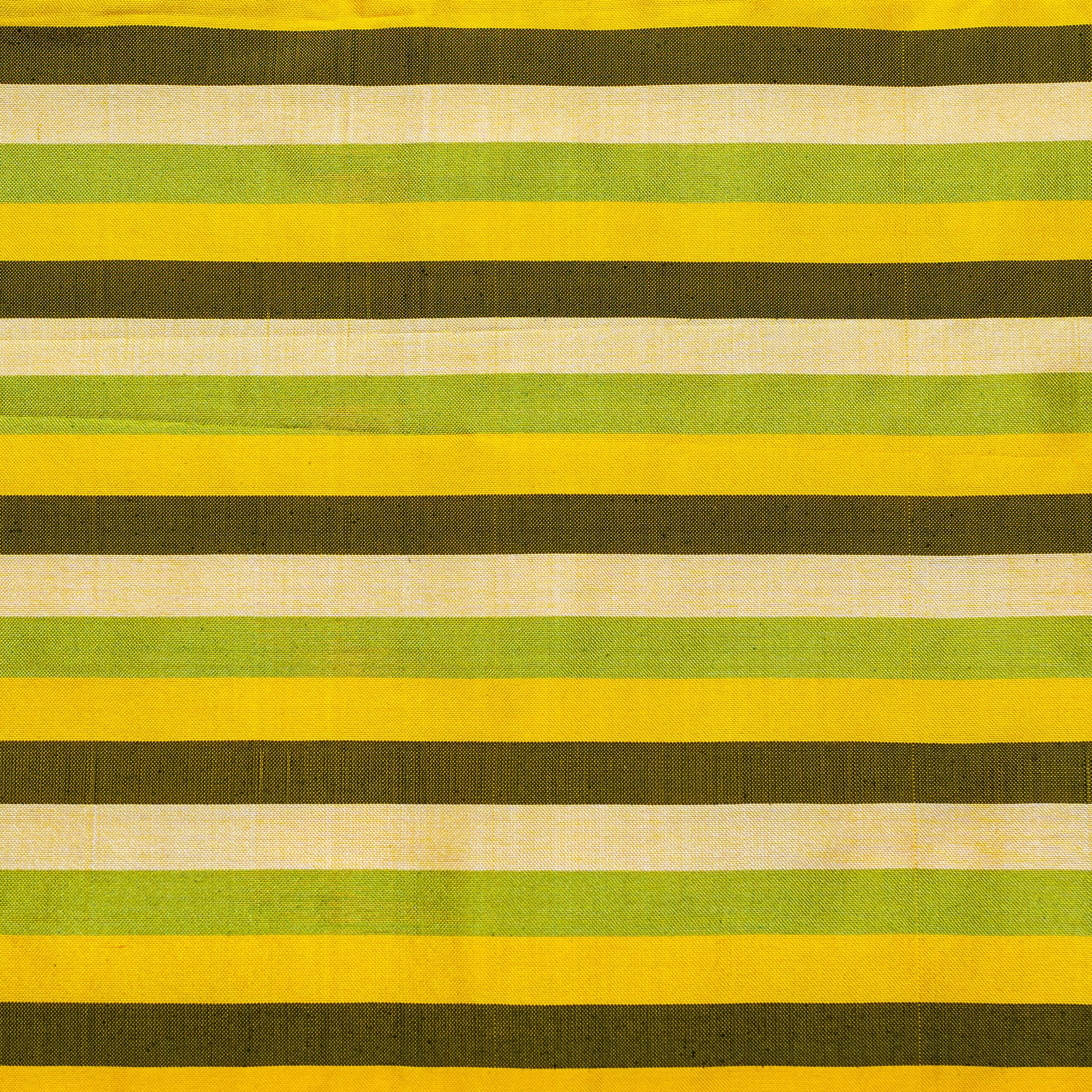 Bibhu Mohapatra Yellow & Olive Mulberry Silk Pochampally Ikat Saree Ikatan
