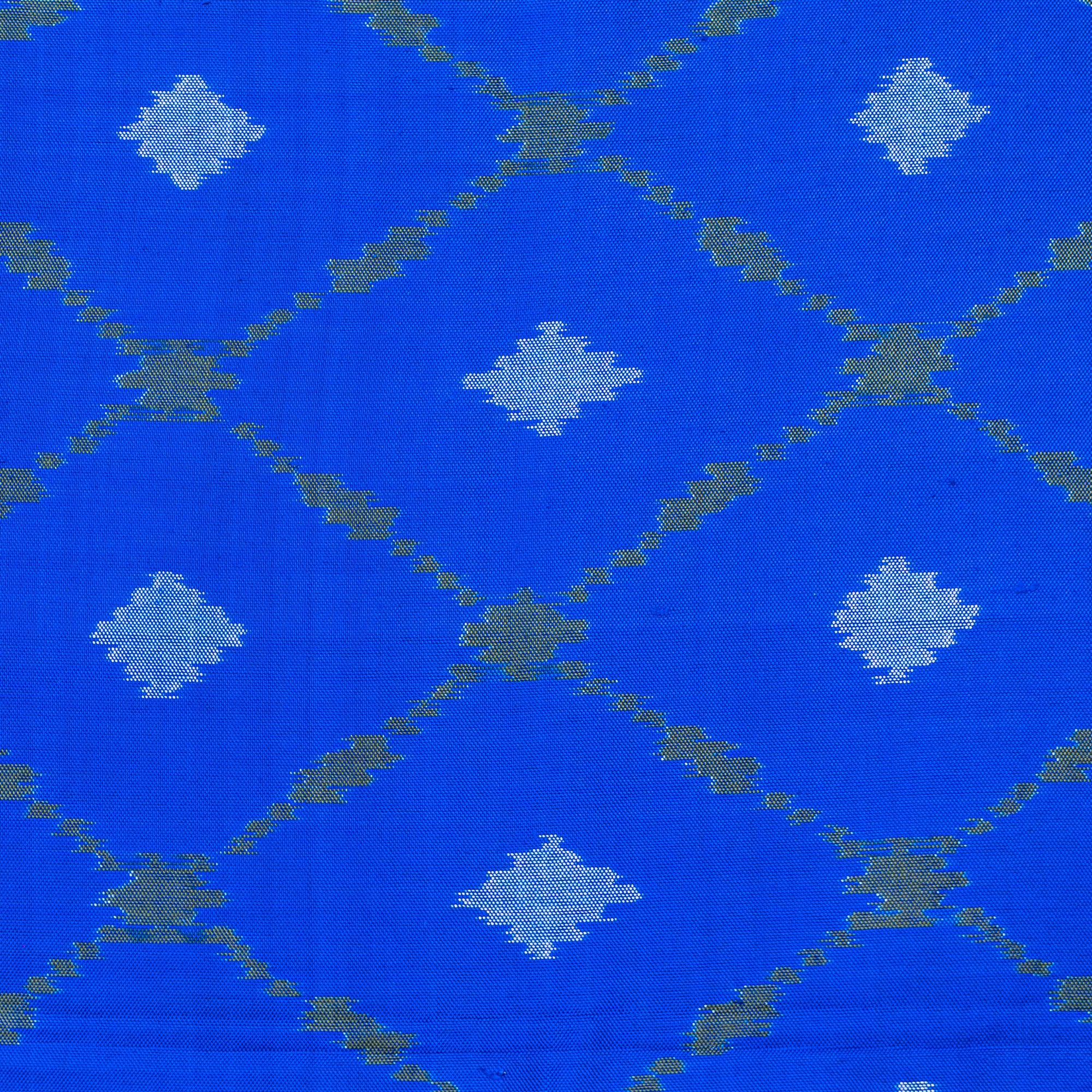 Bibhu Mohapatra Blue &amp; Green Mulberry Silk Gujarat Ikat Saree Ikatan