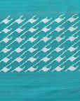Bibhu Mohapatra Sea Green & White Mulberry Silk Pochampally Ikat Saree Ikatan