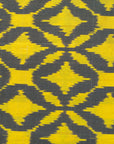 Bibhu Mohapatra Yellow & Grey Mulberry Silk Pochampally Ikat Saree Ikatan