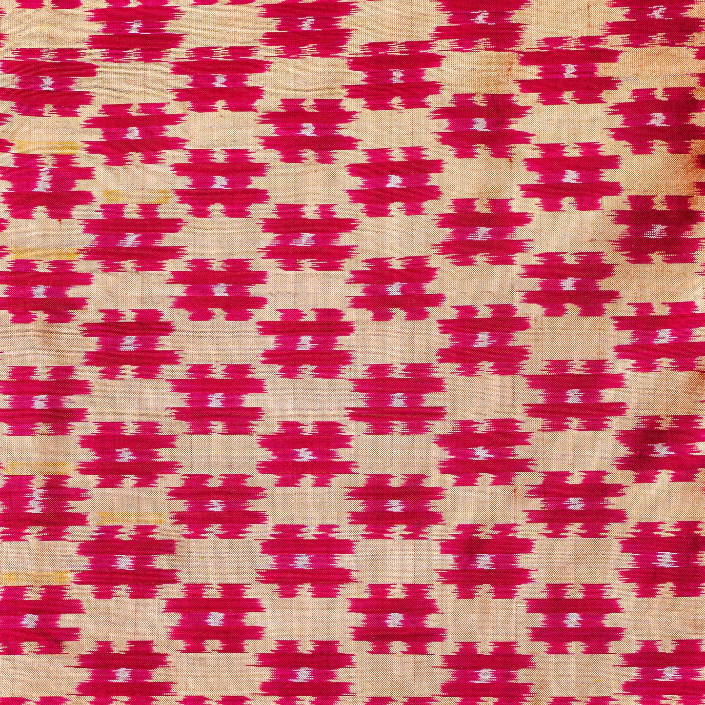 Bibhu Mohapatra Red & Yellow Mulberry Silk Pochampally Ikat Saree Ikatan