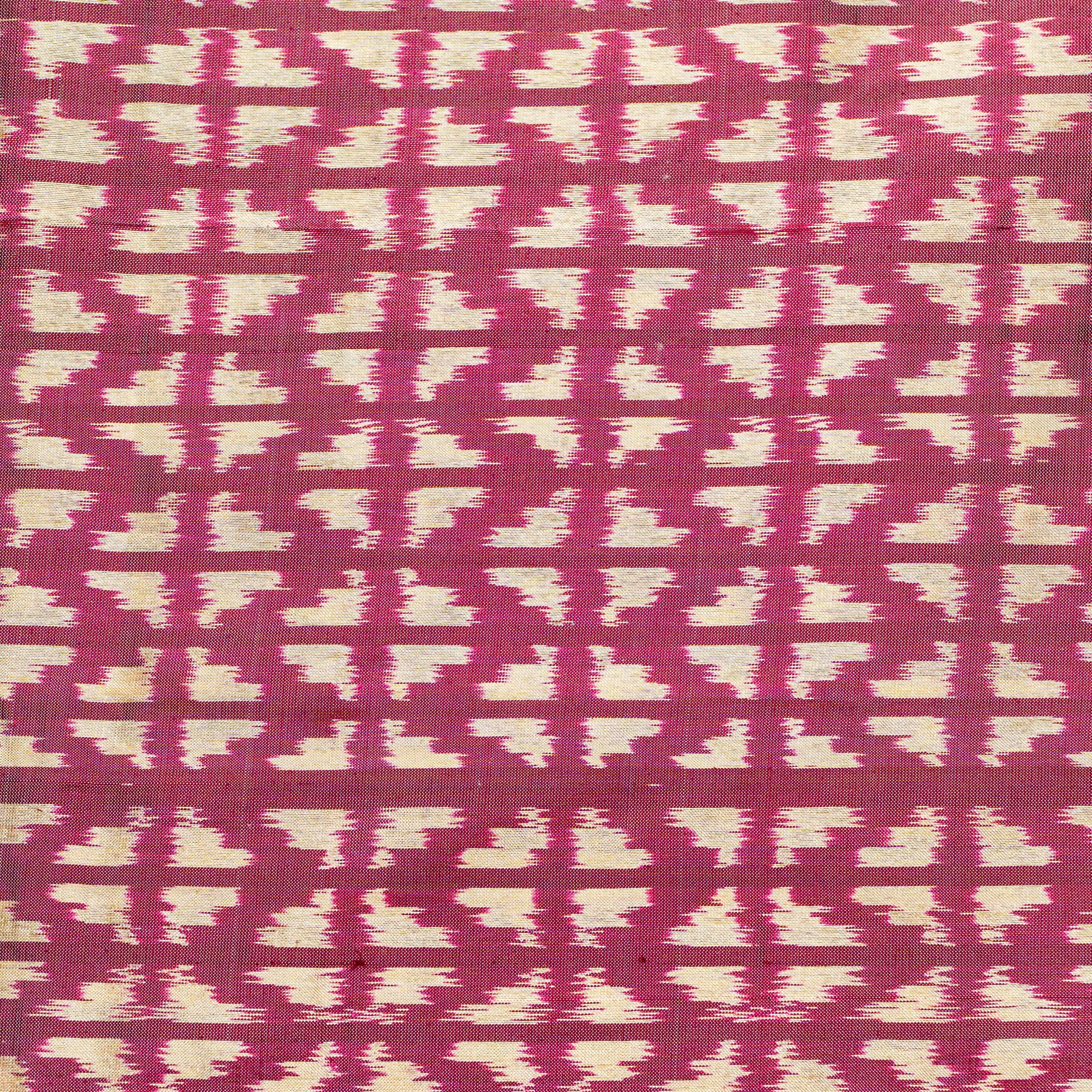 Bibhu Mohapatra Red & Yellow Mulberry Silk Pochampally Ikat Saree Ikatan