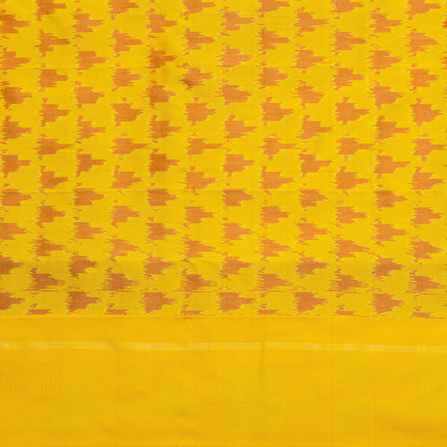 Bibhu Mohapatra Mauve & Yellow Mulberry Silk Pochampally Ikat Saree Ikatan