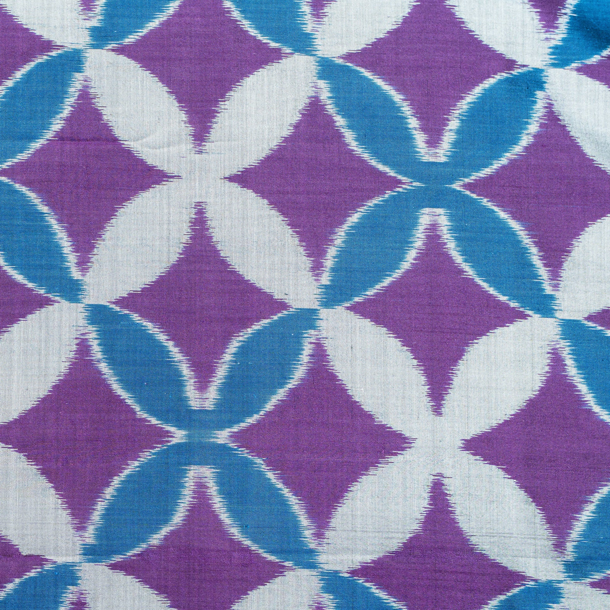 Bibhu Mohapatra Blue & Purple Mulberry Silk Odisha Ikat Saree Ikatan