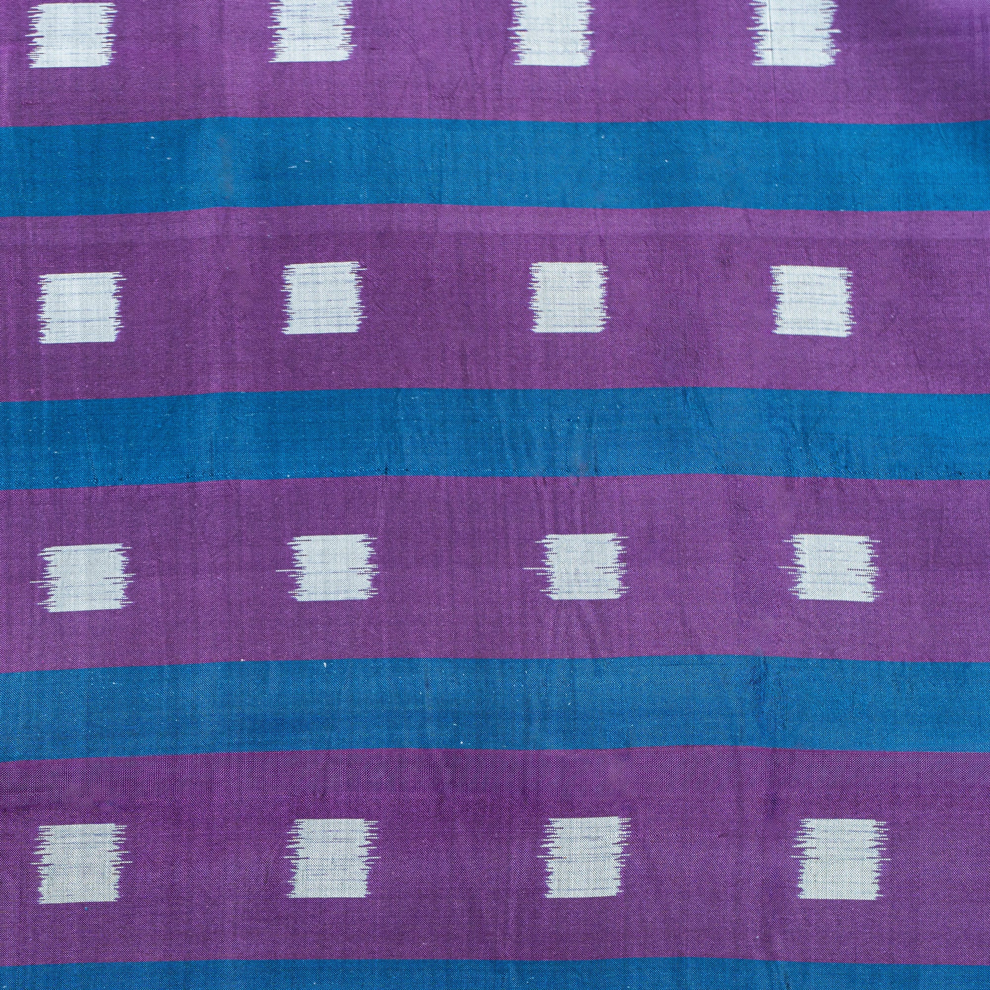 Bibhu Mohapatra Blue &amp; Purple Mulberry Silk Odisha Ikat Saree Ikatan