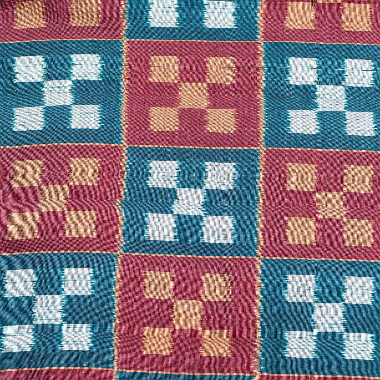 Bibhu Mohapatra Maroon & Blue Mulberry Silk Odisha Ikat Saree Ikatan