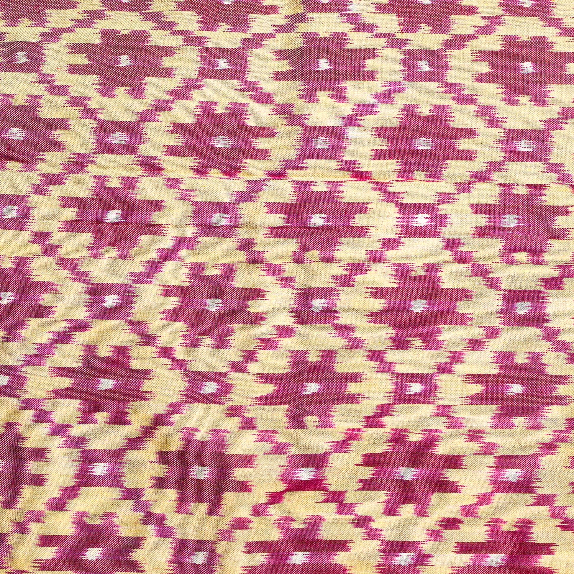 Bibhu Mohapatra Red & Yellow Mulberry Silk Odisha Ikat Saree Ikatan