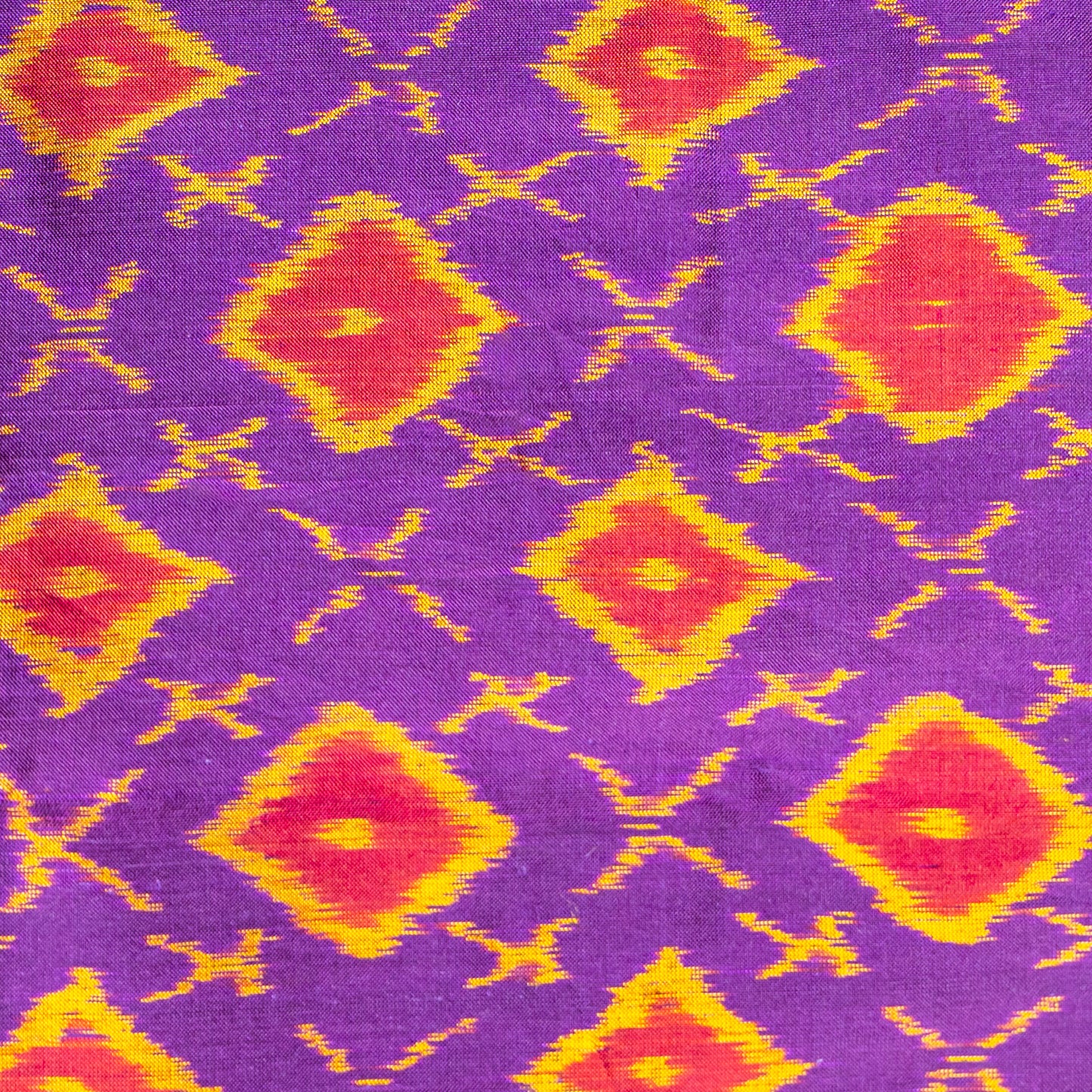 Bibhu Mohapatra Dark Purple & Orange Mulberry Silk Odisha Ikat Saree Ikatan