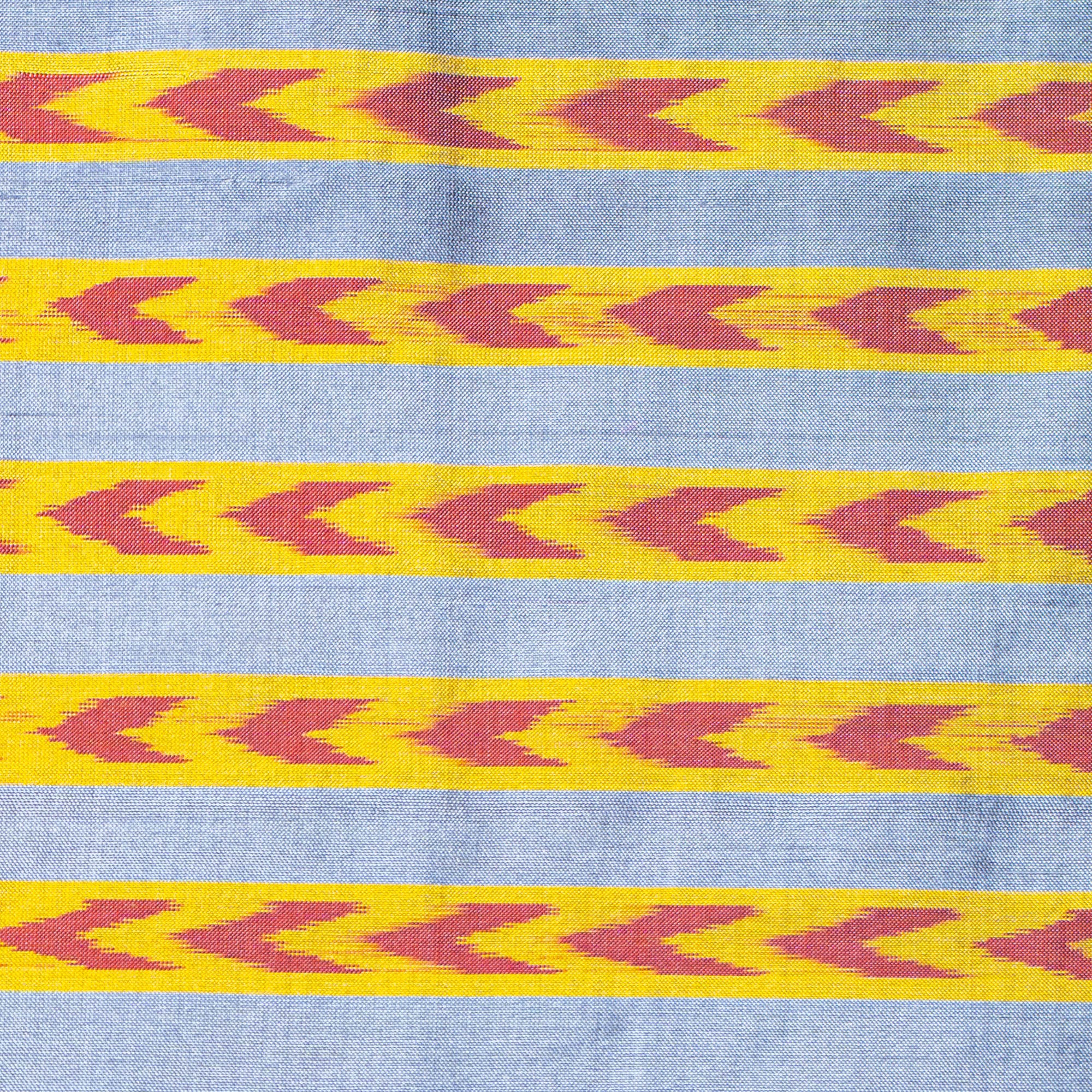 Bibhu Mohapatra Dark Purple &amp; Orange Mulberry Silk Odisha Ikat Saree Ikatan