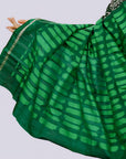 Bibhu Mohapatra Green & Black Mulberry Silk Odisha Ikat Saree