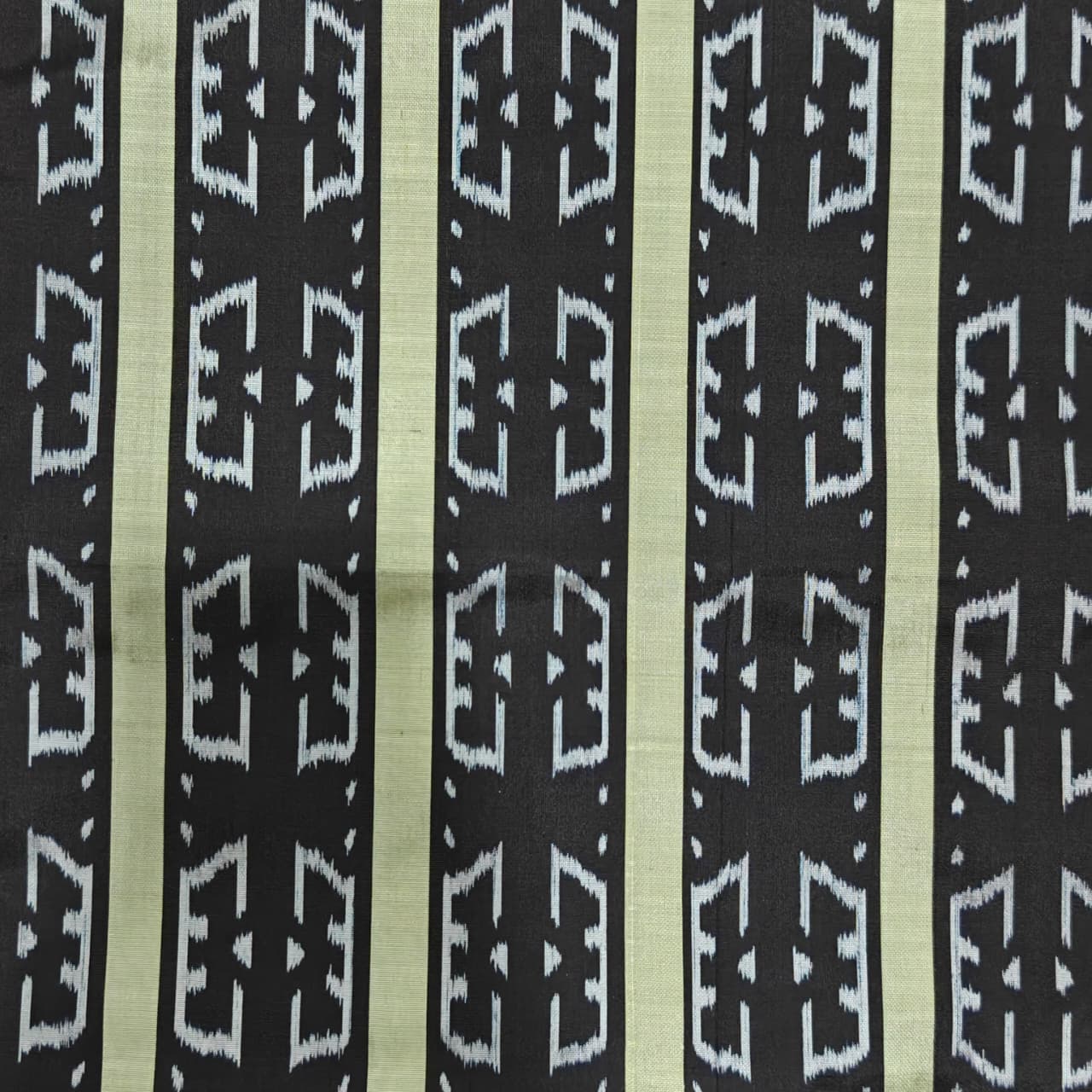 Bibhu Mohapatra Green &amp; Black Mulberry Silk Odisha Ikat Saree