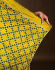 Bibhu Mohapatra Yellow & Blue Mulberry Silk Odisha Ikat Saree Ikatan