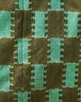 Green & Dark Grey Mulberry Silk Pochampally Ikat Saree