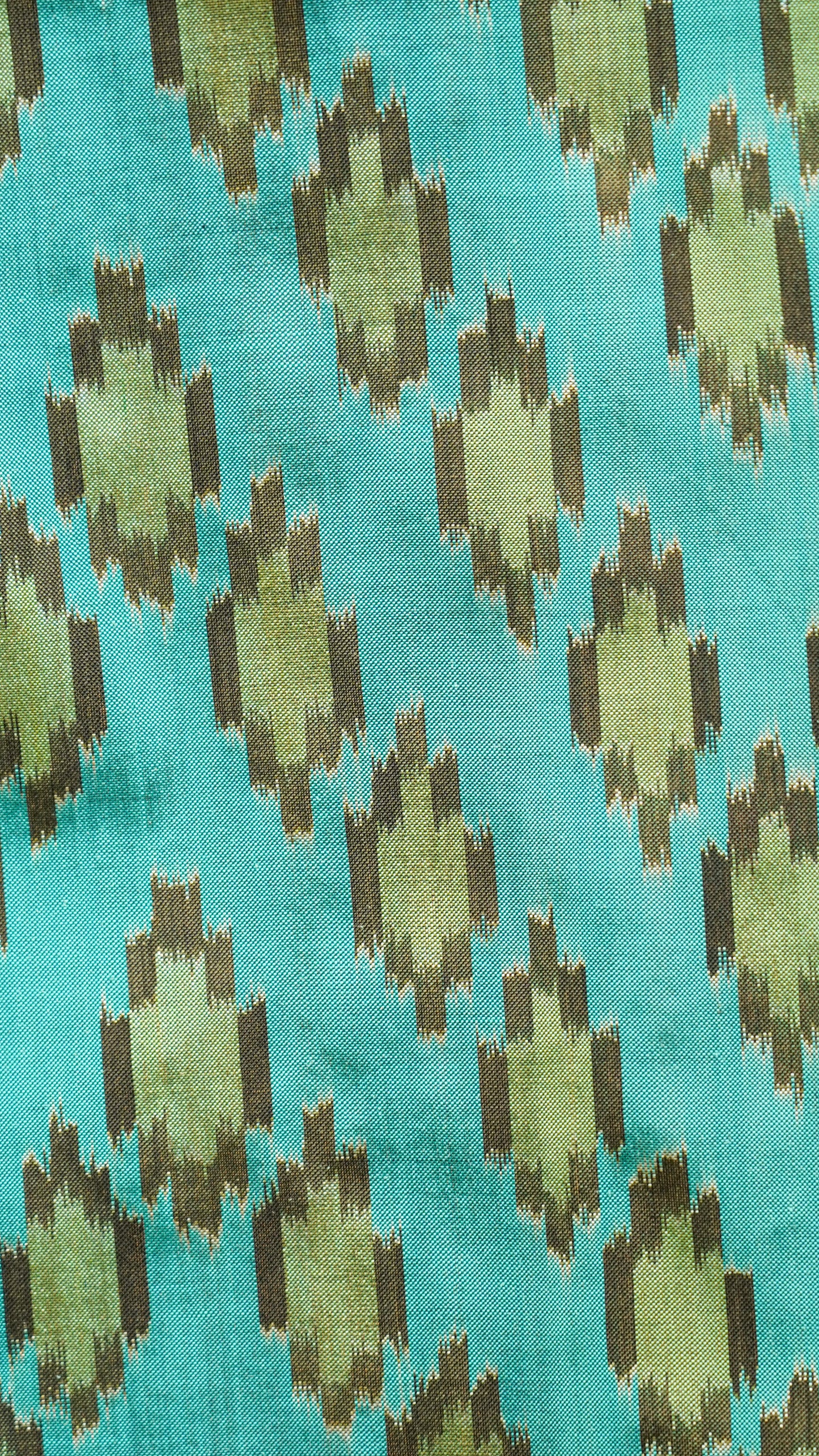 Blue & Dark Grey Mulberry Silk Pochampally Ikat Saree
