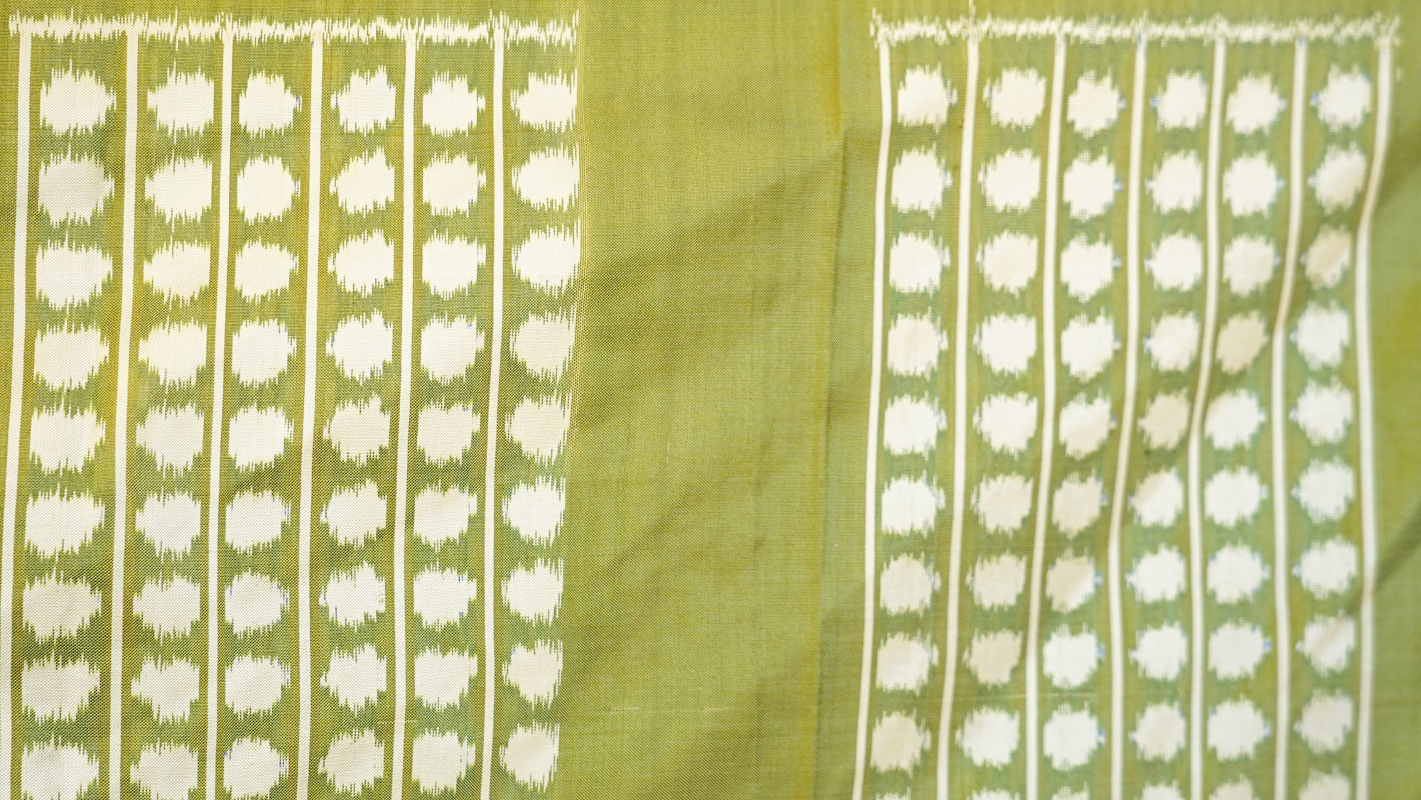 Bibhu Mohapatra Sage Green Mulberry Silk Pochampally Ikat Saree