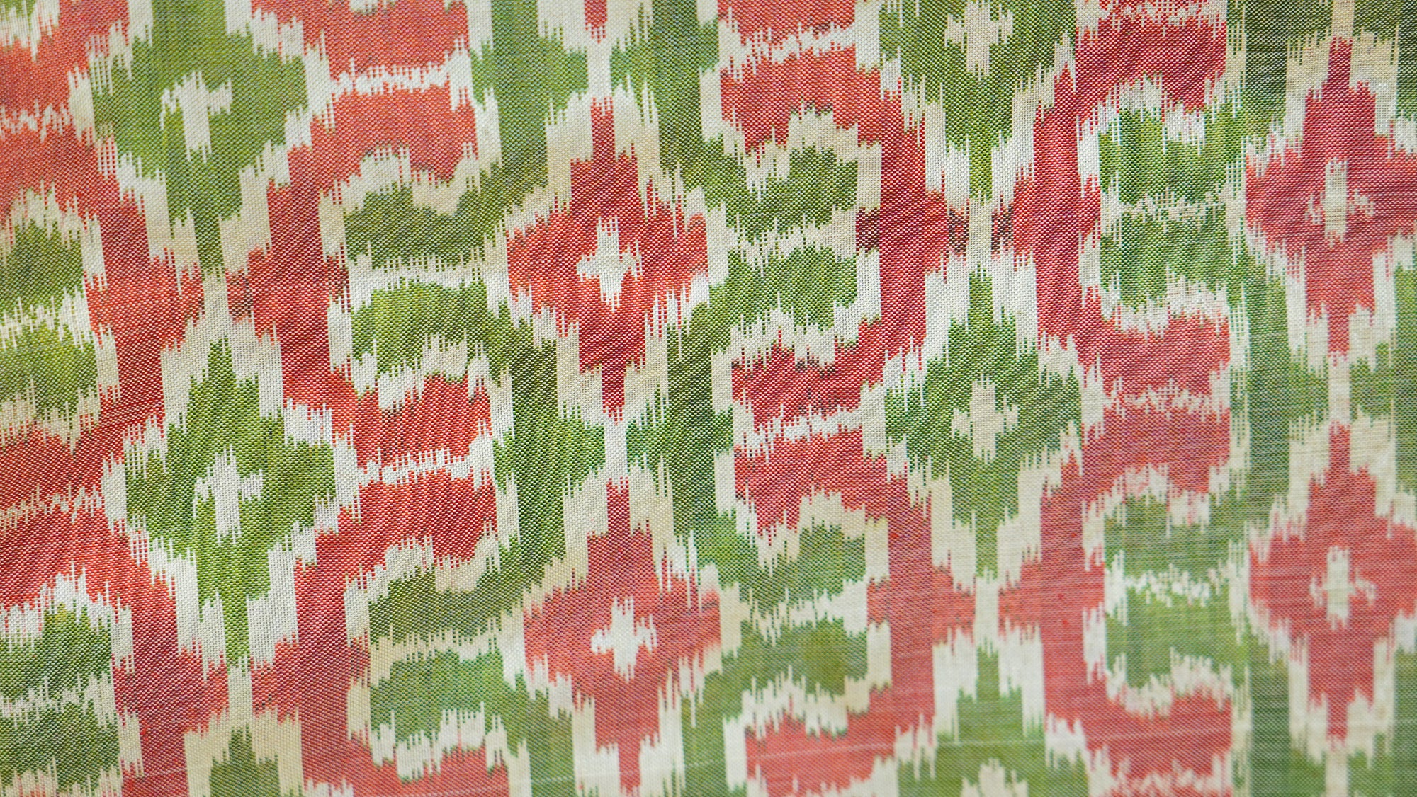 Bibhu Mohapatra Orange &amp; Green Mulberry Silk Pochampally Ikat Saree