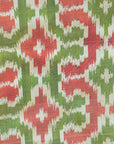 Bibhu Mohapatra Orange & Green Mulberry Silk Pochampally Ikat Saree
