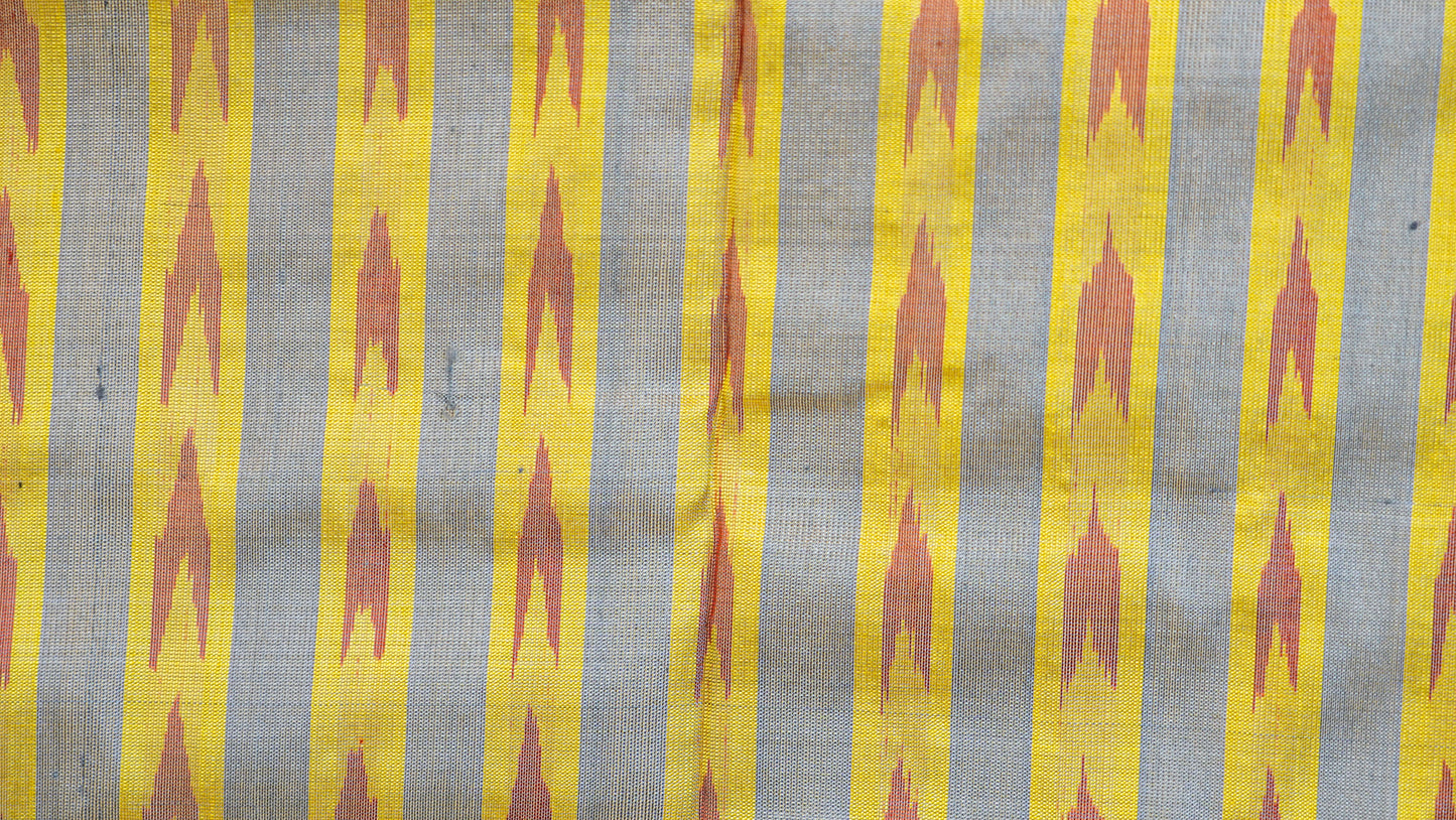 Bibhu Mohapatra Cobalt Blue & Orange Mulberry Silk Odisha Ikat Saree