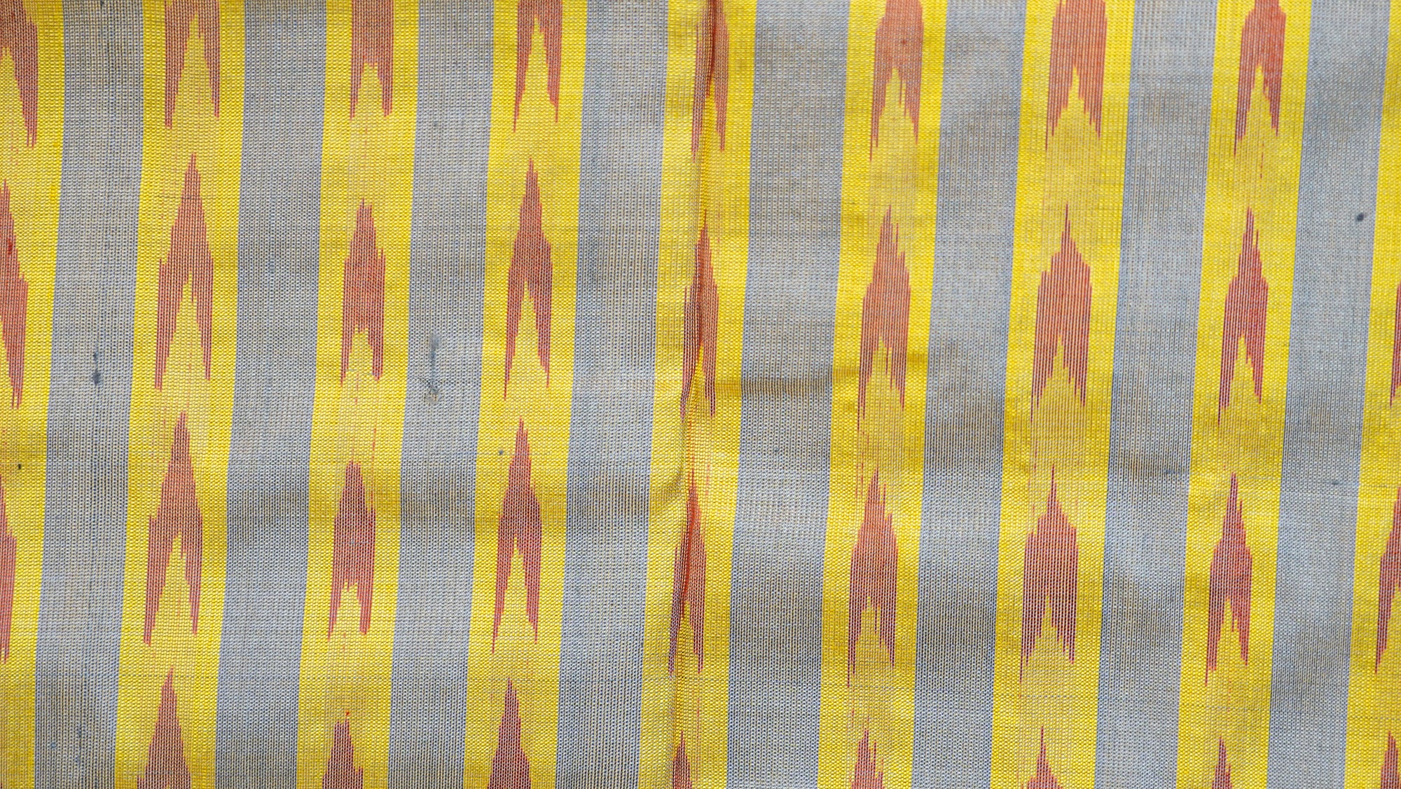 Bibhu Mohapatra Cobalt Blue &amp; Orange Mulberry Silk Odisha Ikat Saree