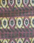Maroon & Yellow Mulberry Silk Pochampally Ikat Saree