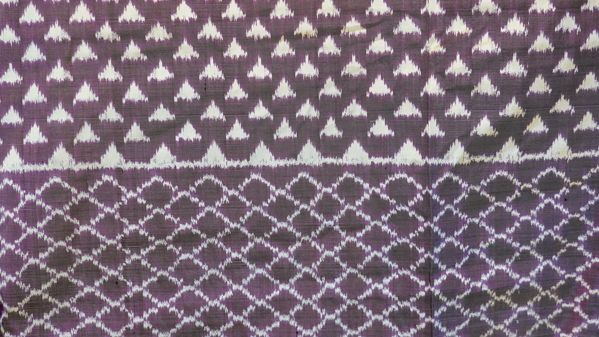 Bibhu Mohapatra Purple Mulberry Silk Pochampally Ikat Saree