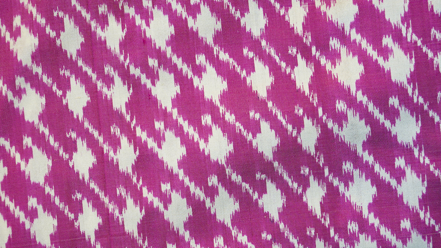 Bibhu Mohapatra Pink & White Mulberry Silk Pochampally Ikat Saree
