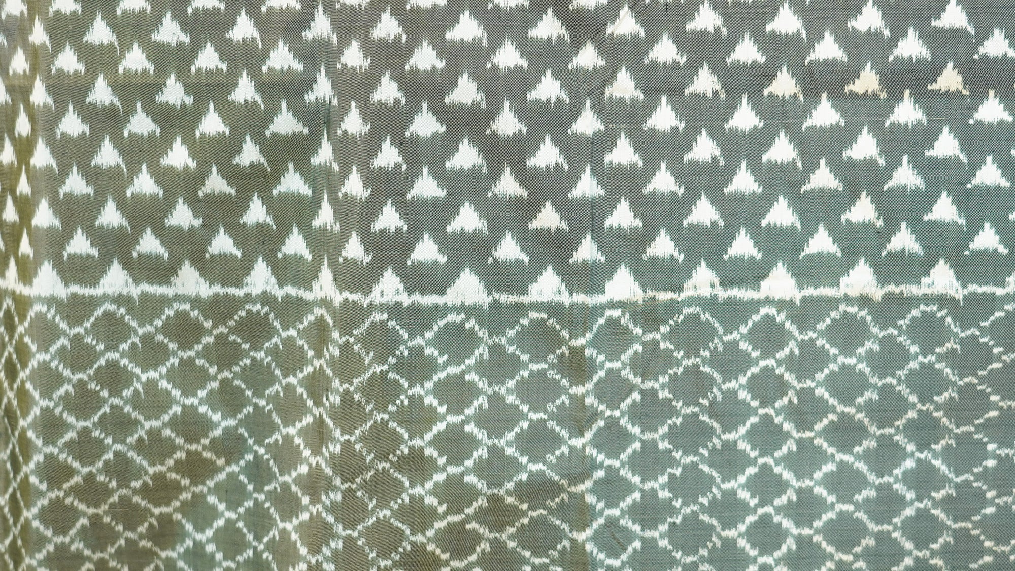 Bibhu Mohapatra Grey Mulberry Silk Pochampally Ikat Saree