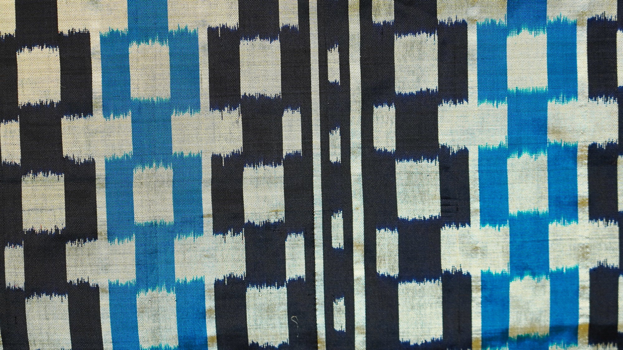 Bibhu Mohapatra Blue &amp; Silver Mulberry Silk Odisha Ikat Saree