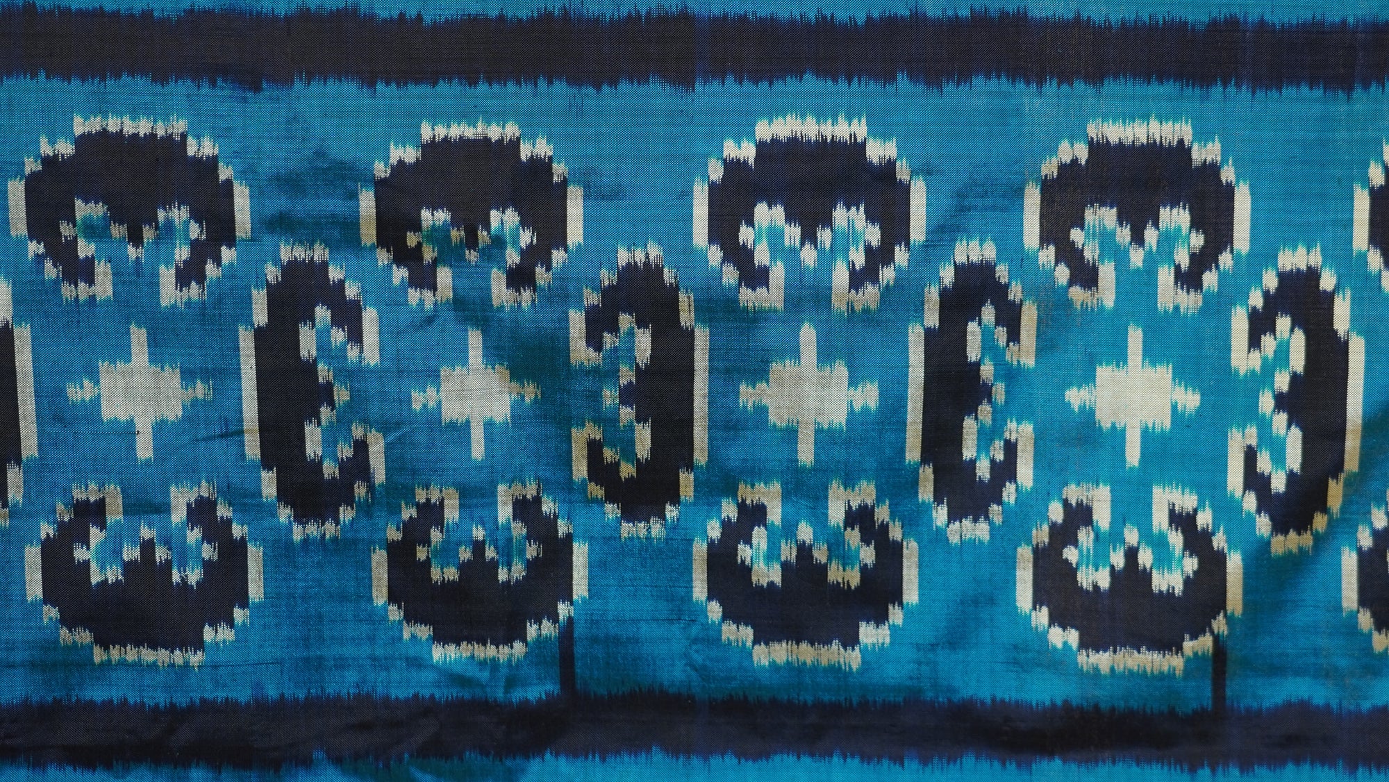 Bibhu Mohapatra Blue &amp; Silver Mulberry Silk Odisha Ikat Saree