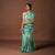 Bibhu Mohapatra Sea Green & White Mulberry Silk Pochampally Ikat Saree Ikatan