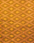 Golden Yellow Raw Silk Pochampally Ikat Fabric