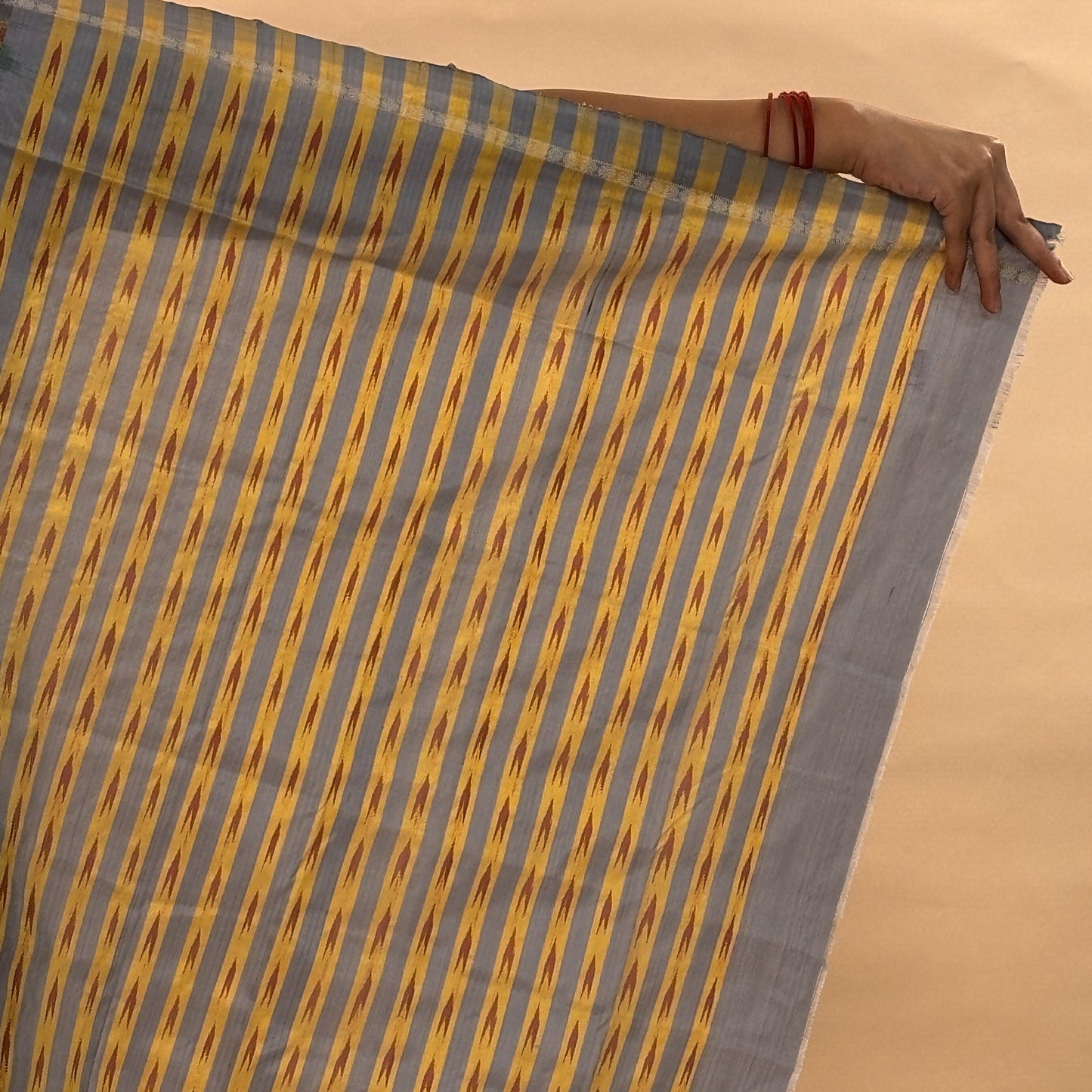 Bibhu Mohapatra Green & Orange Mulberry Silk Odisha Ikat Saree