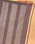 Bibhu Mohapatra Greyish-Purple & Ivory Mulberry Silk Pochampally Ikat Saree