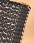 Black Mulberry Silk Sambalpuri Ikat Saree