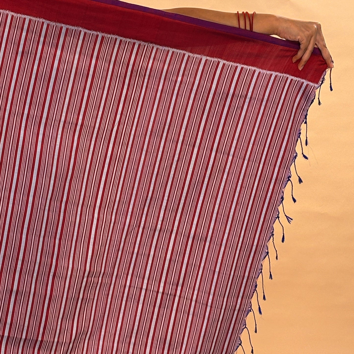Magenta & Blue Mulberry Silk Odisha Ikat Saree