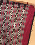 Magenta & Brown Mulberry Silk Odisha Ikat Saree