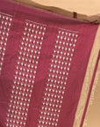 Bibhu Mohapatra Pink & White Mulberry Silk Pochampally Ikat Saree