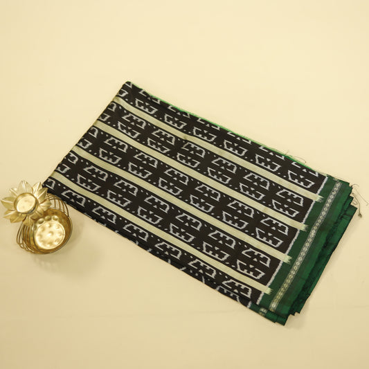 Bibhu Mohapatra Green & Black Mulberry Silk Odisha Ikat Saree