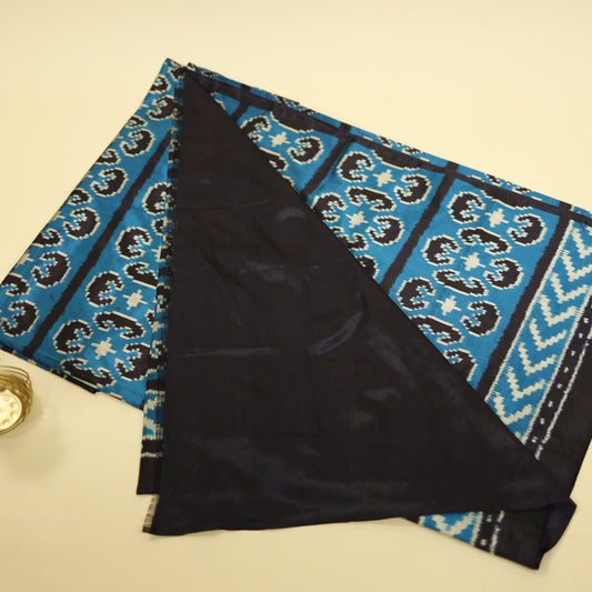 Bibhu Mohapatra Blue & Silver Mulberry Silk Odisha Ikat Saree