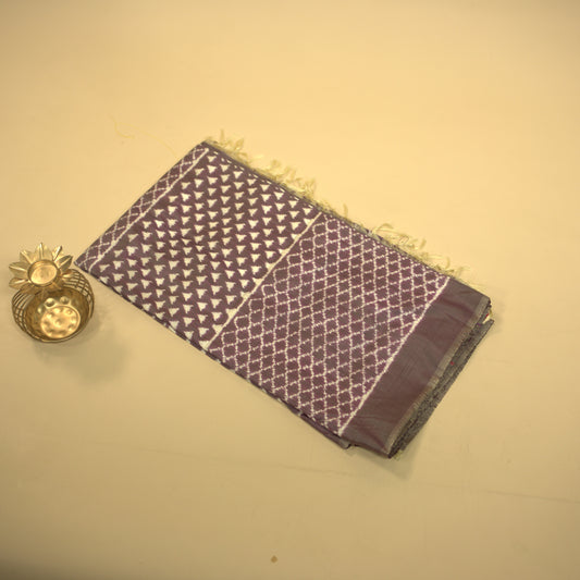 Bibhu Mohapatra Purple Mulberry Silk Pochampally Ikat Saree