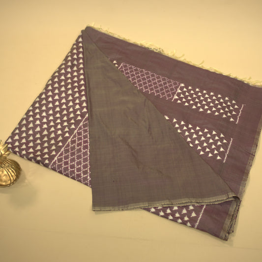 Bibhu Mohapatra Purple Mulberry Silk Pochampally Ikat Saree