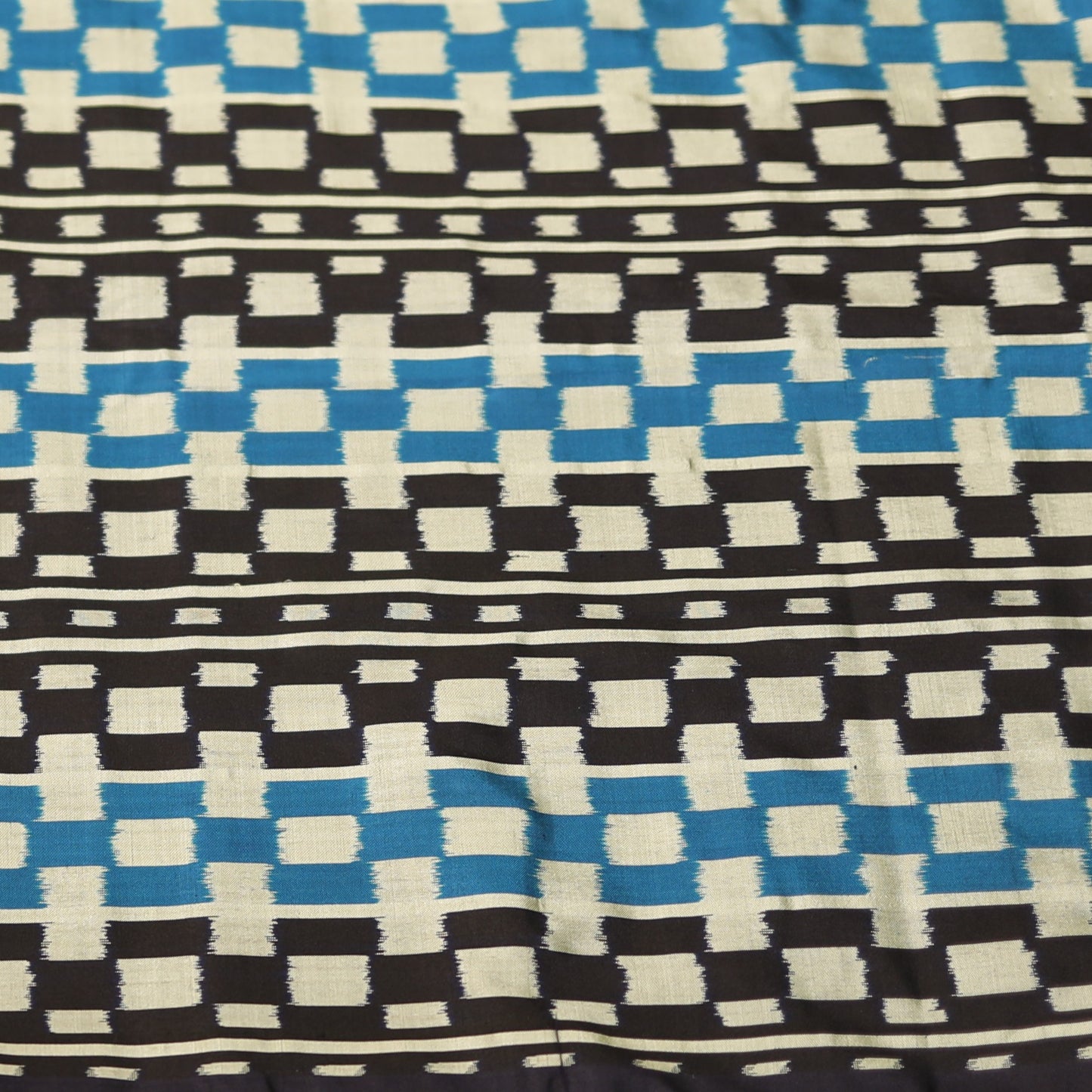 Bibhu Mohapatra Blue Mulberry Silk Odisha Geometric Ikat Saree