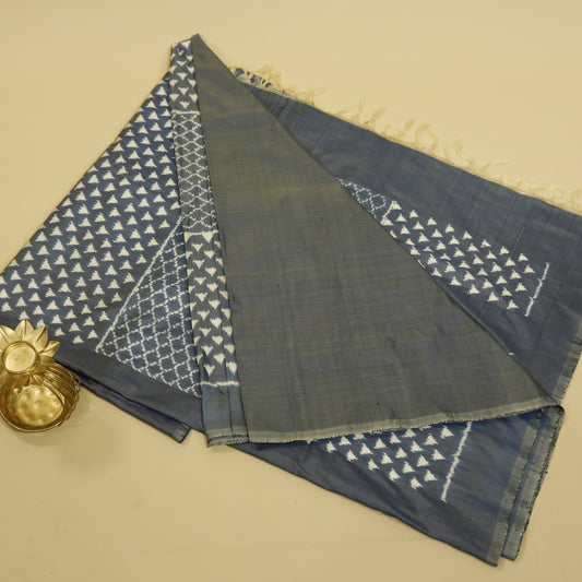 Bibhu Mohapatra Blue Mulberry Silk Pochampally Ikat Saree