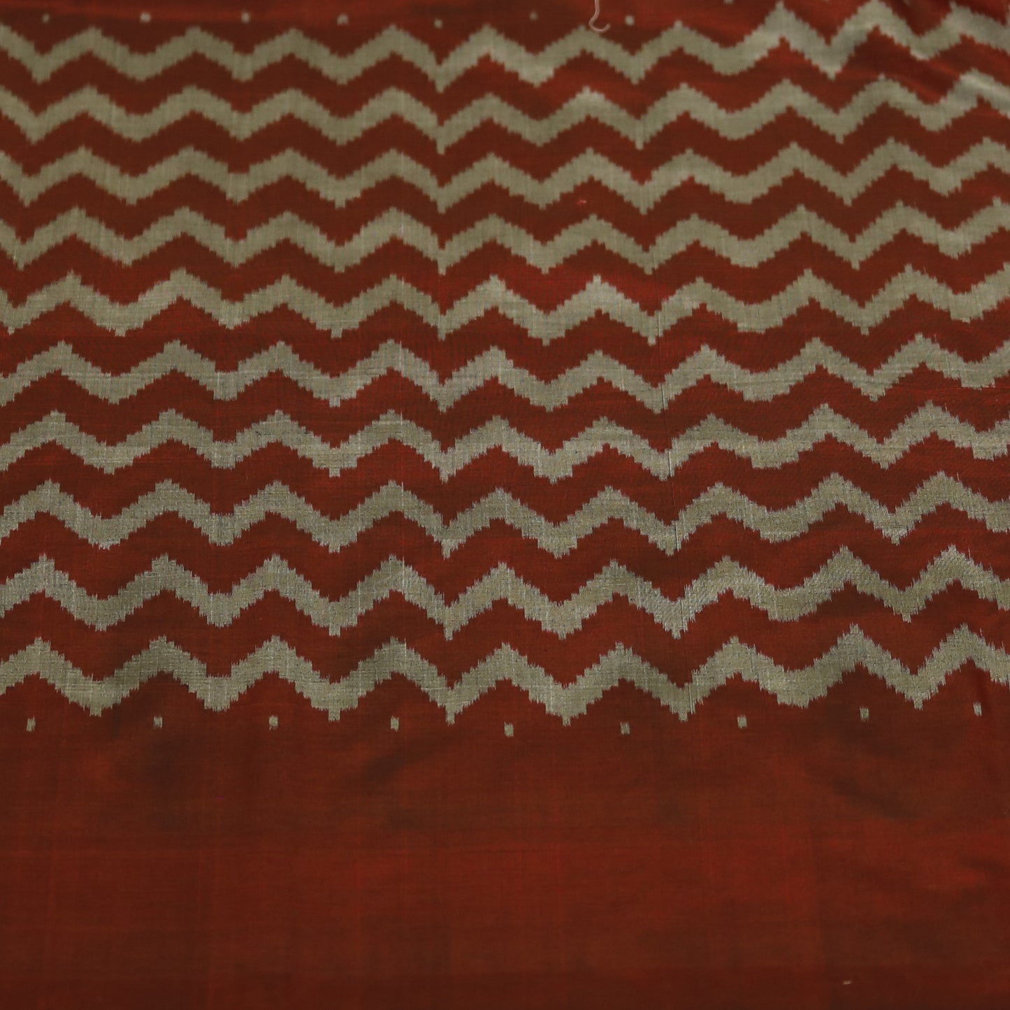 Black & Maroon Cotton Telia Rumal Ikat Saree