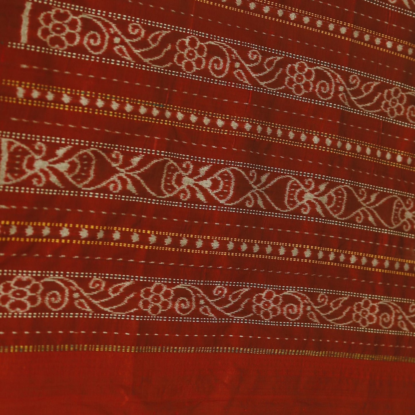 Black & Multicolor Blend Silk Odisha Ikat  Saree
